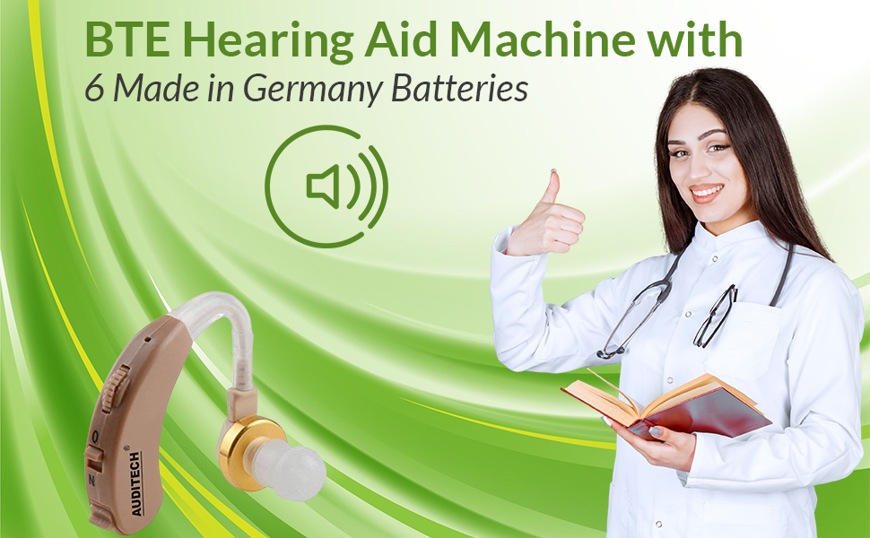 AUDITECH® - MILD + 6G Behind The Ear Hearing Aid AUDITECH® - MILD + 6G Behind The Ear Hearing Aid